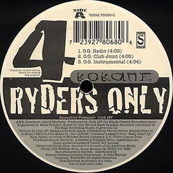 Kokane 4 Ryders Only VINYL 12" USED