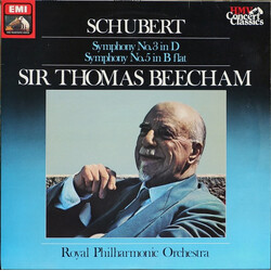 Franz Schubert / Sir Thomas Beecham / The Royal Philharmonic Orchestra Symphony No.3 In D · Symphony No.5 In B Flat Vinyl LP USED