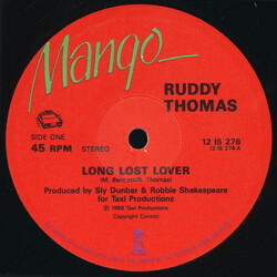 Ruddy Thomas Long Lost Lover USED VINYL 12INCH 45 RPM