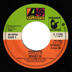 Boney M. Rasputin USED VINYL 7INCH 45 RPM SINGLE