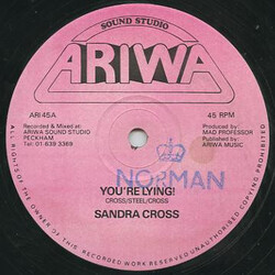Sandra Cross You're Lying! USED VINYL 12INCH 45 RPM SINGLE