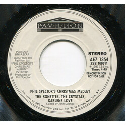 The Ronettes / The Crystals / Darlene Love Phil Spector's Christmas Medley USED VINYL 7INCH 45 RPM SINGLE PROMO