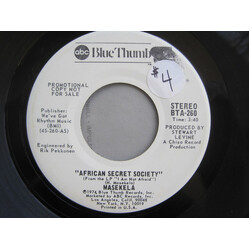 Hugh Masekela African Secret Society USED VINYL 7INCH 45 RPM SINGLE PROMO STEREO