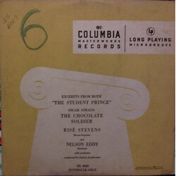 Oscar Straus / Nelson Eddy The Student Prince And The Chocolate Soldier Vinyl LP USED