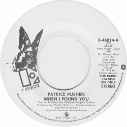 Patrice Rushen When I Found You USED VINYL 7INCH 45 RPM PROMO STEREO MONO