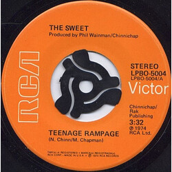 The Sweet Teenage Rampage VINYL 7" USED