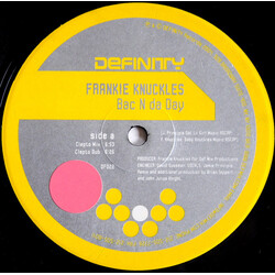 Frankie Knuckles Bac N Da Day USED VINYL 12INCH 33 S RPM
