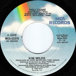 Kim Wilde You Came Vinyl 7" USED