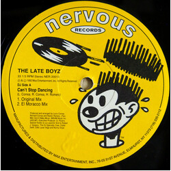 The Late Boyz Can't Stop Dancing USED VINYL 12INCH 33 S RPM