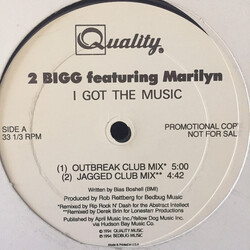 2 Bigg / Marilyn (3) I Got The Music USED VINYL 12INCH 33 S RPM PROMO