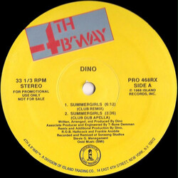 Dino (2) Summergirls USED VINYL 12INCH 33 S RPM PROMO