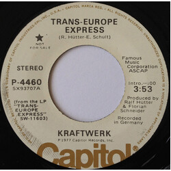 Kraftwerk Trans-Europe Express USED VINYL 7INCH PROMO SINGLE STEREO MONO 45 RPM