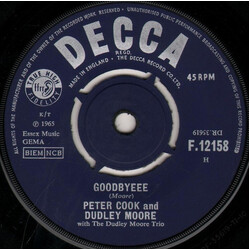 Peter Cook & Dudley Moore / Dudley Moore Trio Goodbyeee / Not Only But Also VINYL 7" USED
