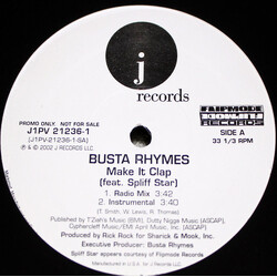 Busta Rhymes Make It Clap USED VINYL 12INCH PROMO 33 S RPM