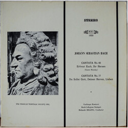 Johann Sebastian Bach Cantata No. 66 / Cantata No. 77 Vinyl LP USED