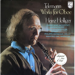 Georg Philipp Telemann / Heinz Holliger Works For Oboe Vinyl LP USED