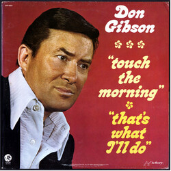 Don Gibson Touch The Morning That's What I'll Do Vinyl LP USED