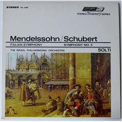 Felix Mendelssohn-Bartholdy / Franz Schubert / Israel Philharmonic Orchestra / Georg Solti Italian Symphony / Symphony No. 5 Vinyl LP USED