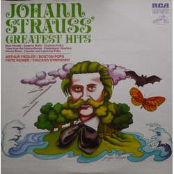 Johann Strauss Jr. / Arthur Fiedler / The Boston Pops Orchestra / Fritz Reiner / The Chicago Symphony Orchestra Johann Strauss' Greatest Hits Vinyl LP