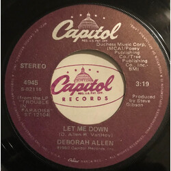 Deborah Allen Nobody's Fool USED VINYL 45 RPM SINGLE 7INCH