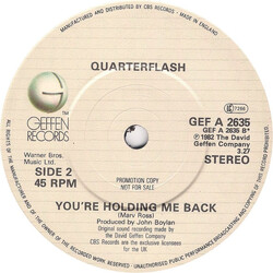 Quarterflash Right Kind Of Love / You're Holding Me Back USED VINYL 7INCH 45 RPM PROMO