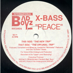 X-Bass Peace VINYL 12" USED