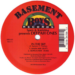 DJ Spen & Karizma / Deepah Ones In The Sky USED VINYL 12INCH 33 S RPM