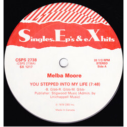 Melba Moore / Harold Melvin And The Blue Notes You Stepped Into My Life / The Love I Lost USED VINYL 12INCH 33 S RPM REISSUE