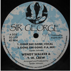 Wendy Walker / T. W. Crew Gone She Gone Vinyl 12" USED