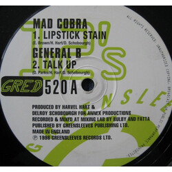 Mad Cobra / General B / Spanner Banner Lipstick Stain / Talk Up / When It's Over Vinyl 12" USED