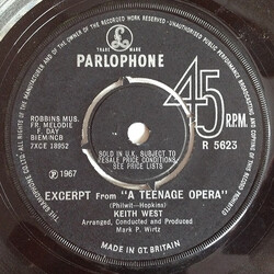 Keith West / Mark Wirtz Orchestra Excerpt From "A Teenage Opera" / Theme From "A Teenage Opera" USED VINYL 7INCH 45 RPM SINGLE
