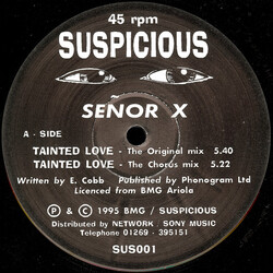 Señor X Tainted Love VINYL 12" USED