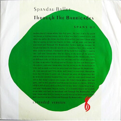Spandau Ballet Through The Barricades (Extended Version) USED VINYL 12INCH LIMITED EDITION 45 RPM
