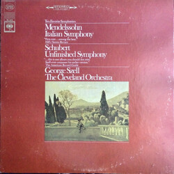 The Cleveland Orchestra Two Favorite Symphonies · Mendelssohn Italian Symphony · Schubert Unfinished Symphony Vinyl LP USED