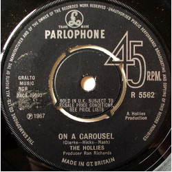 The Hollies On A Carousel Vinyl 7" USED