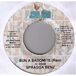 Spragga Benz Bun A Sadomite USED VINYL 7INCH 45 RPM