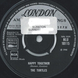 The Turtles Happy Together USED VINYL 7INCH 45 RPM SINGLE