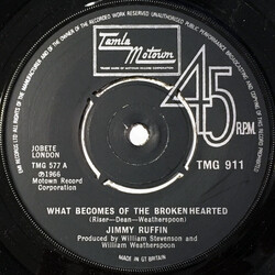 Jimmy Ruffin What Becomes Of The Broken Hearted VINYL 7" USED