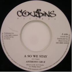 Anthony Cruz A So We Stay USED VINYL 7INCH 45 RPM