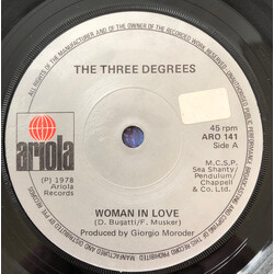 The Three Degrees Woman In Love USED VINYL 7INCH SINGLE 45 RPM