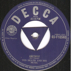 Ted Heath And His Music Amethyst USED VINYL 7INCH 45 RPM SINGLE MONO