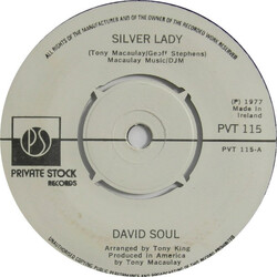 David Soul Silver Lady USED VINYL 7INCH 45 RPM SINGLE