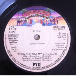 Four Tops When She Was My Girl USED VINYL 7INCH 45 RPM SINGLE