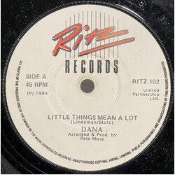 Dana (9) Little Things Mean A Lot USED VINYL 7INCH 45 RPM SINGLE