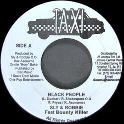 Sly & Robbie / Bounty Killer / The Taxi Gang Black People / Moby Dick Instrumental USED VINYL 7INCH 45 RPM