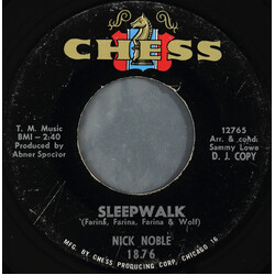 Nick Noble Sleepwalk / Flying Over Rainbows USED VINYL 7INCH 45 RPM SINGLE PROMO