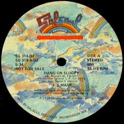 J.J. Mack Hang On Sloopy USED VINYL 12INCH 33 S RPM PROMO STEREO