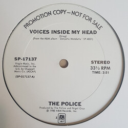 The Police Voices Inside My Head VINYL 12" USED