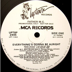 Father MC Everything's Gonna Be Alright USED VINYL 12INCH SINGLE 33 S RPM PROMO