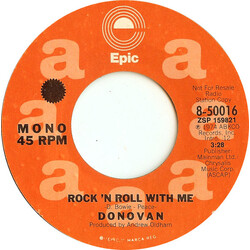 Donovan Rock 'N Roll With Me USED VINYL 7INCH 45 RPM SINGLE PROMO STEREO MONO